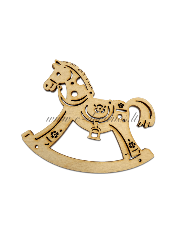 Medinis pakabinamas arkliukas