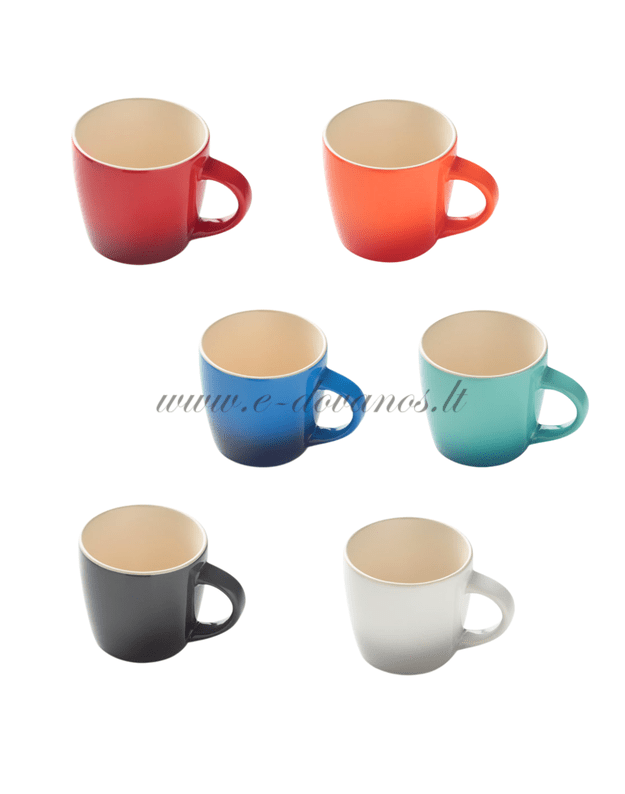 Juodas keramikinis puodelis „Ombre“ 1