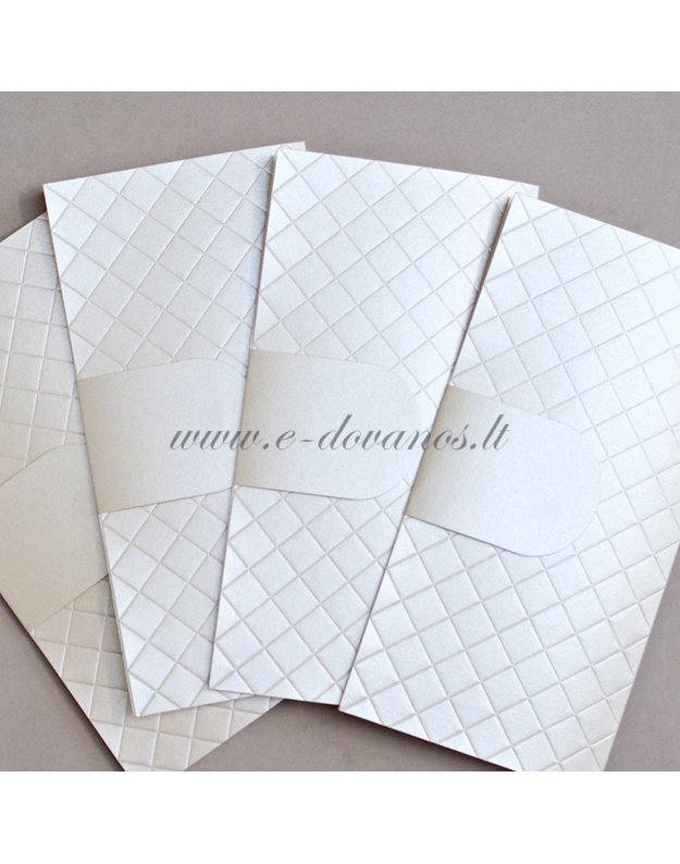 Vestuvinis kvietimas - atvirukas „Perlinis reljefas“ 1