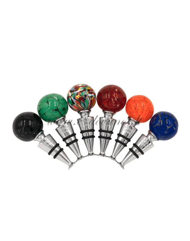 Murano stiklo vyno butelio kamštis