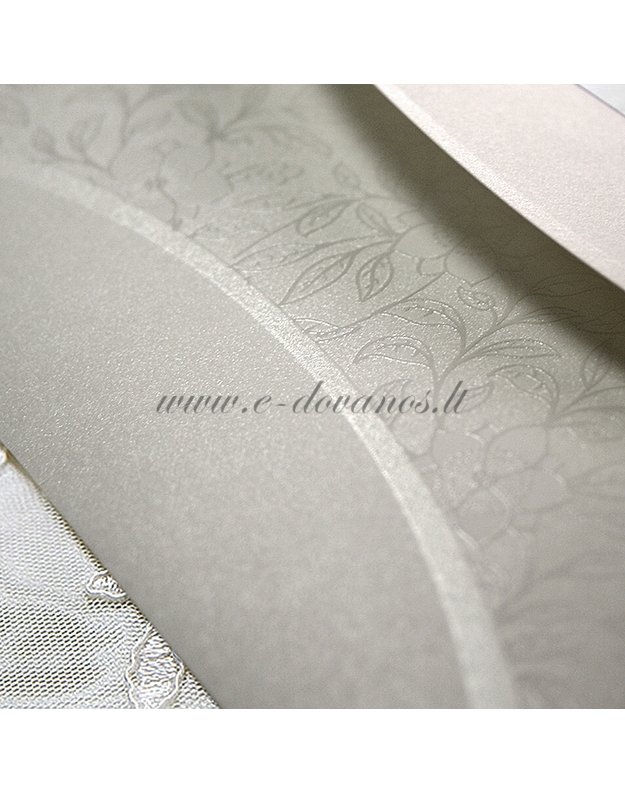 Kvietimas - atvirukas „Perlinis ornamentas“ 1