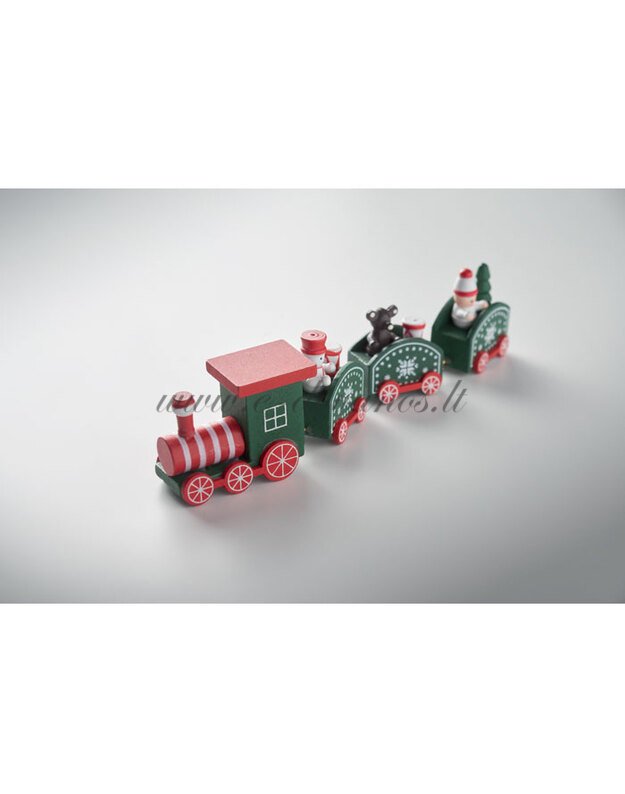 Medinis kalėdinis traukinukas 1