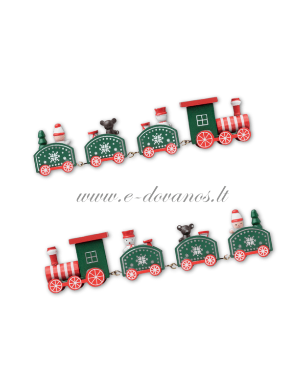 Medinis kalėdinis traukinukas