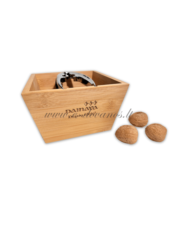 Medinis Indas riešutams su riešutų gliaudykle 1