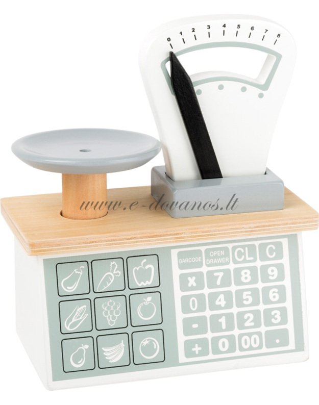 Medinės vaikiškos svarstyklės 