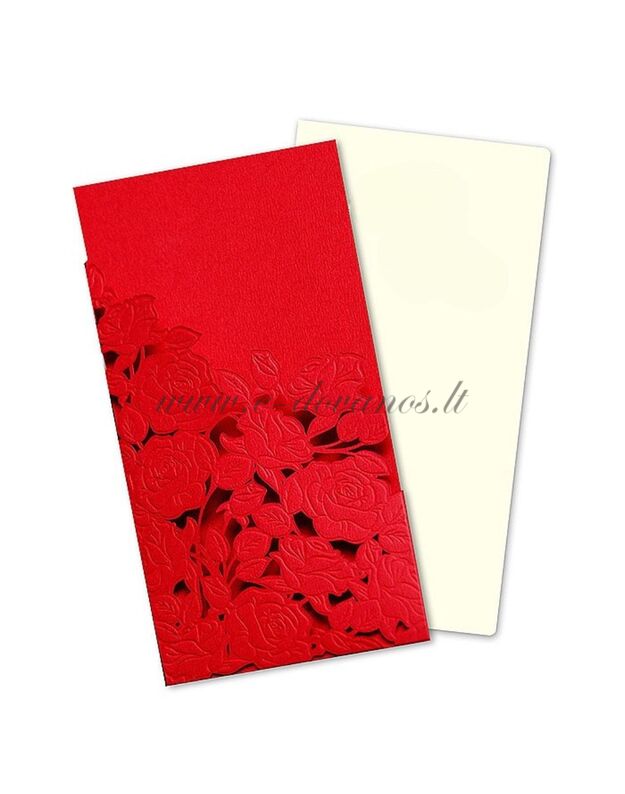 Kvietimas - atvirukas „Rožės“ 3