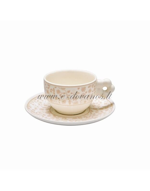 Porceliano Espresso puodeliai su lėkštute (2 vnt.)