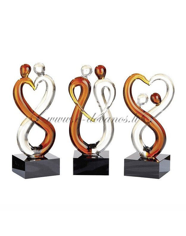 Stiklinė skulptūra „Meilės saitai“