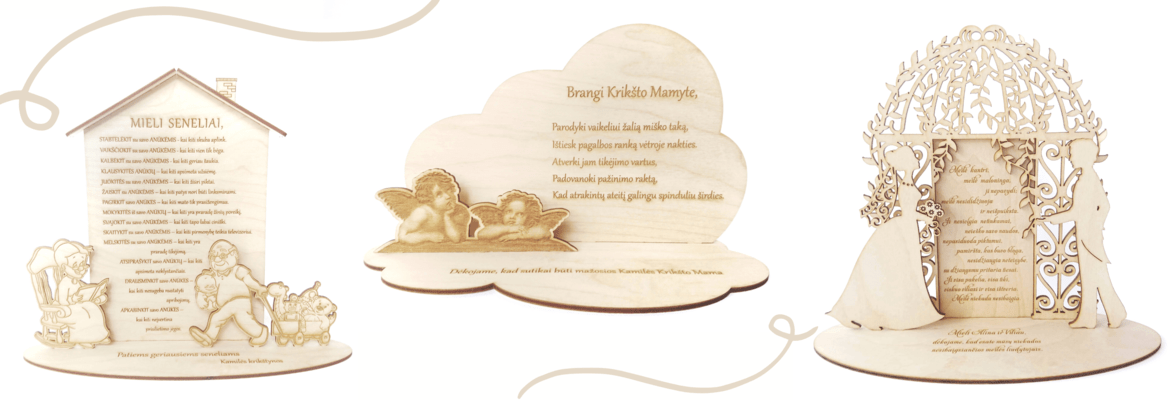 Medinės dekoracijos 