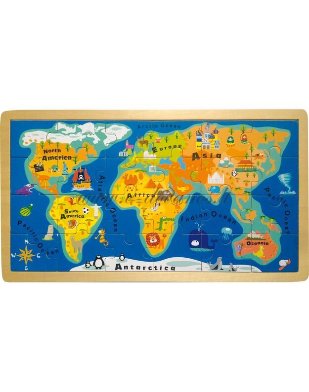 Dėlionė „Pasaulio žemėlapis“