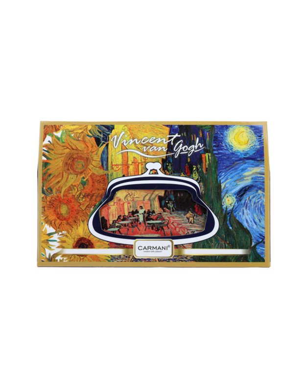 Piniginė - kosmetinis krepšelis „Kavinės terasa naktį"