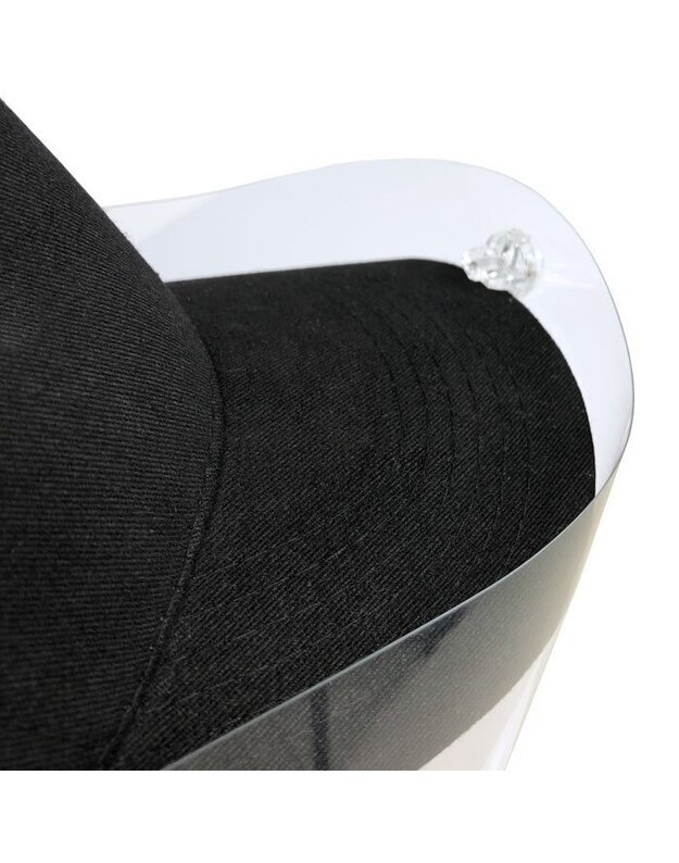 Kepurė su apsauginiu veido skydeliu (juoda)