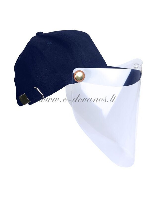 Kepurė su apsauginiu veido skydeliu (mėlyna)