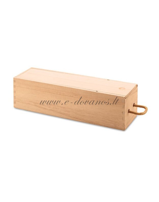 Graviruota medinė dėžutė vynui