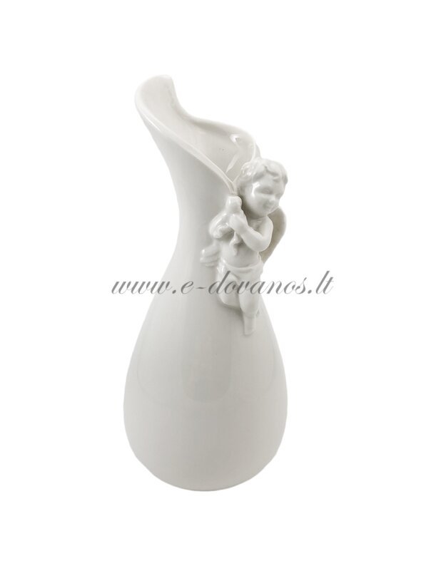 Porcelianinė vaza su angeliuku 