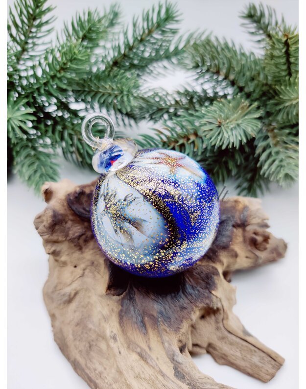 Murano stiklo kalėdinis žaisliukas (ø 5cm) 