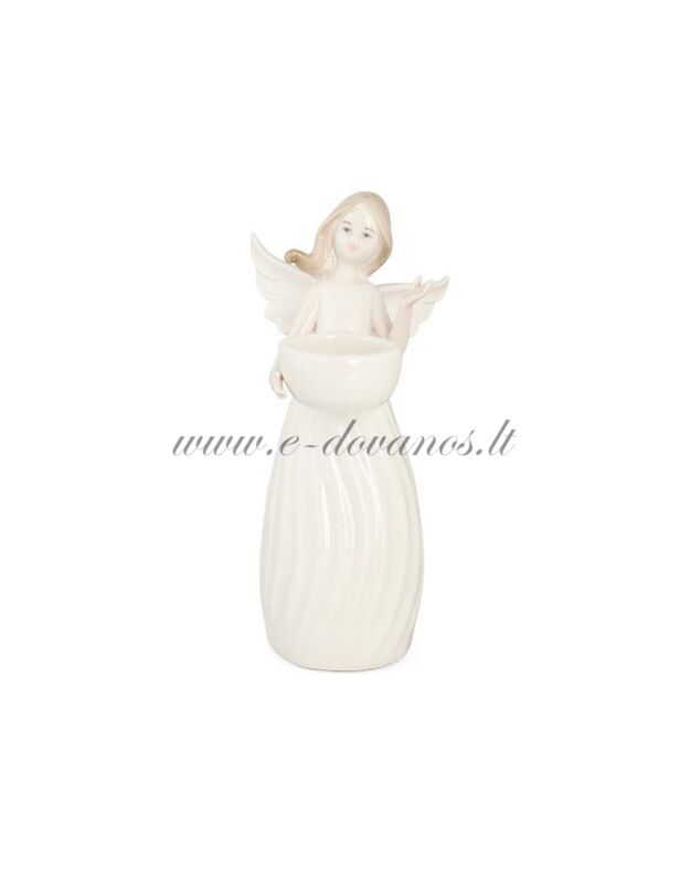 Porcelianinė žvakidė - angelas 